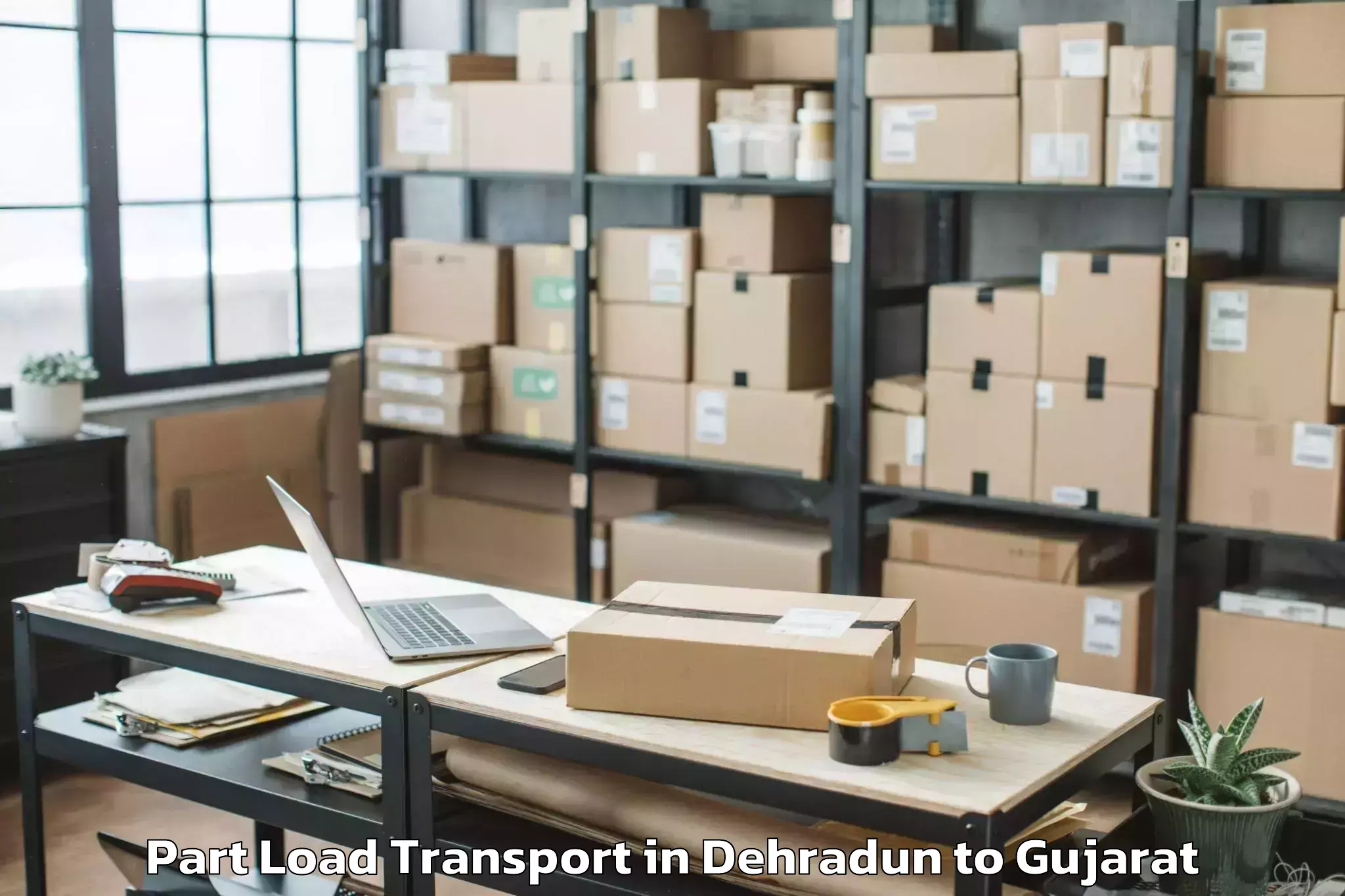 Professional Dehradun to Himatnagar Part Load Transport